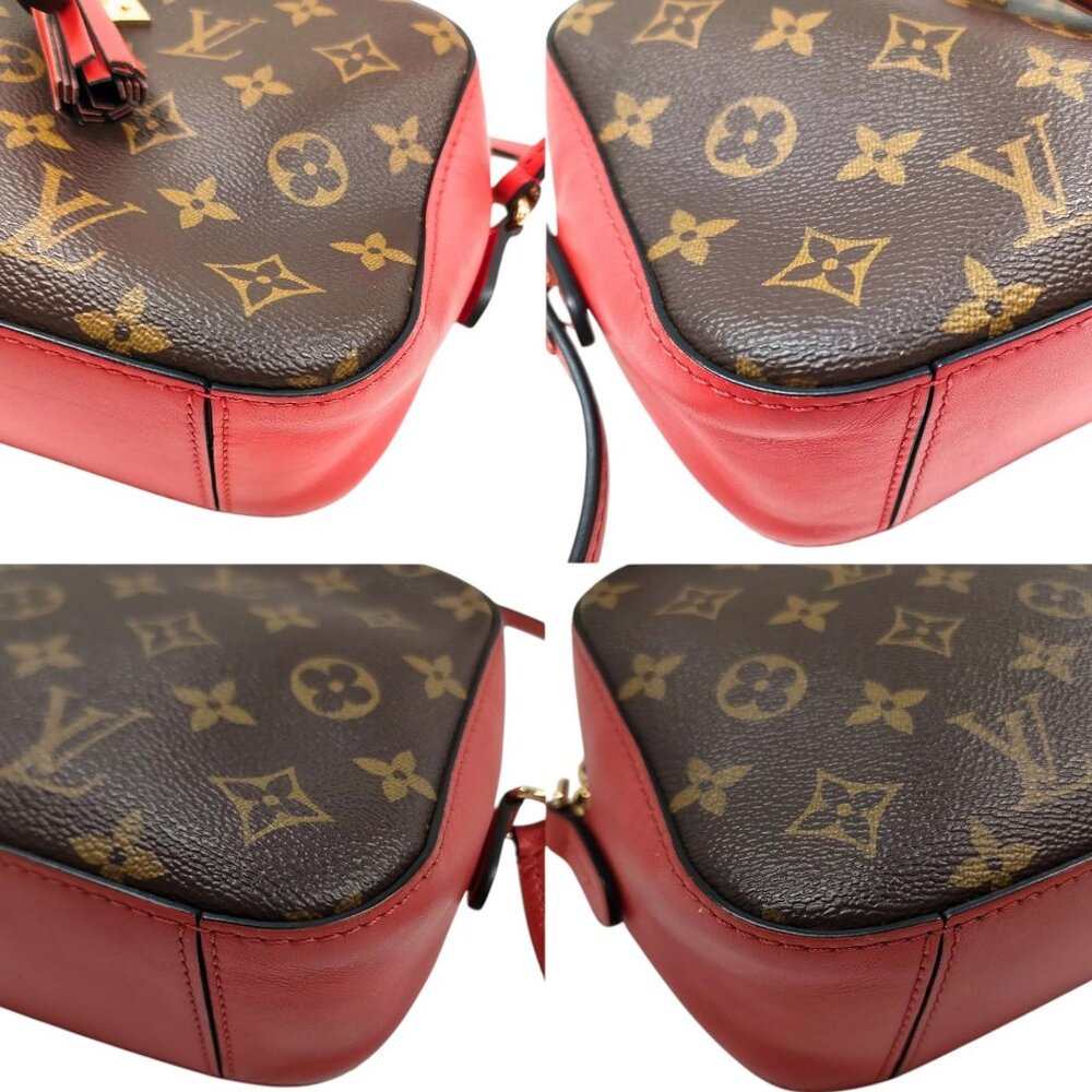 303855BG (X6) Louis Vuitton Crossbody Bag Saintonge Coklico Brown Monogram - Picture 10 of 13